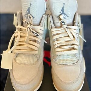 Air Jordan 4 SP X Off White Sail W Sz 14.5